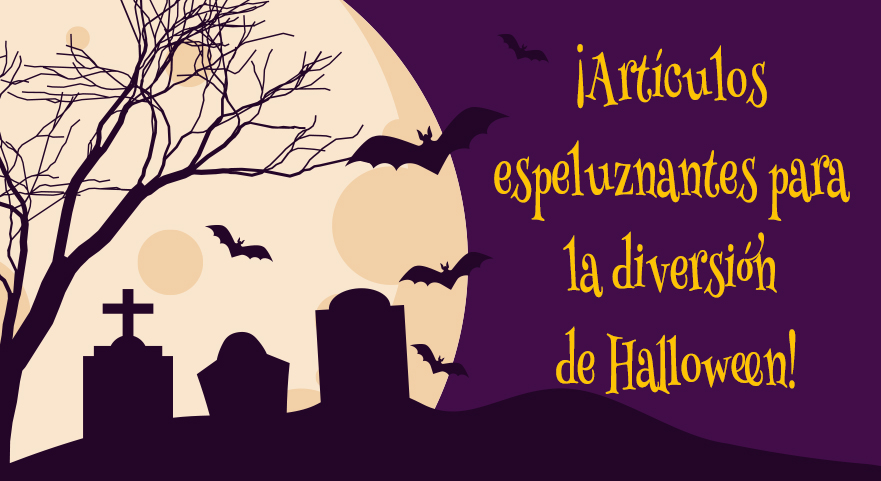 ¡Artículos espeluznantes para la diversión de Halloween!