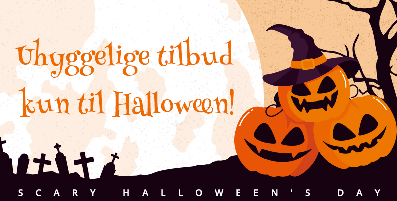 Uhyggelige tilbud kun til Halloween!