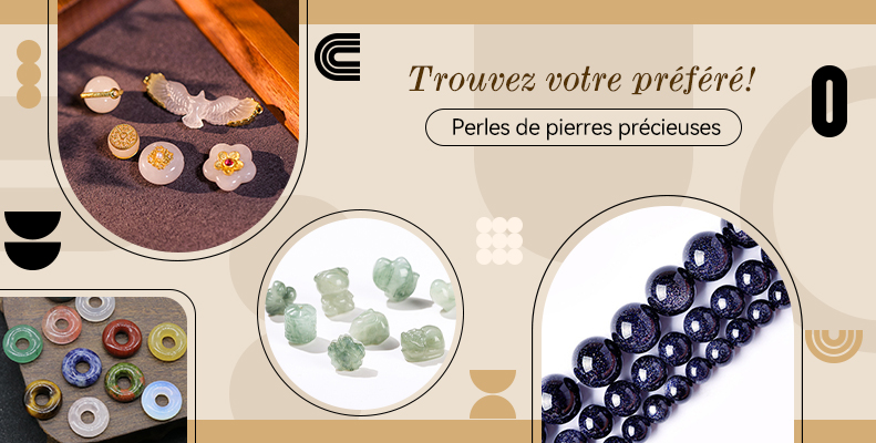 Perles de pierres précieuses