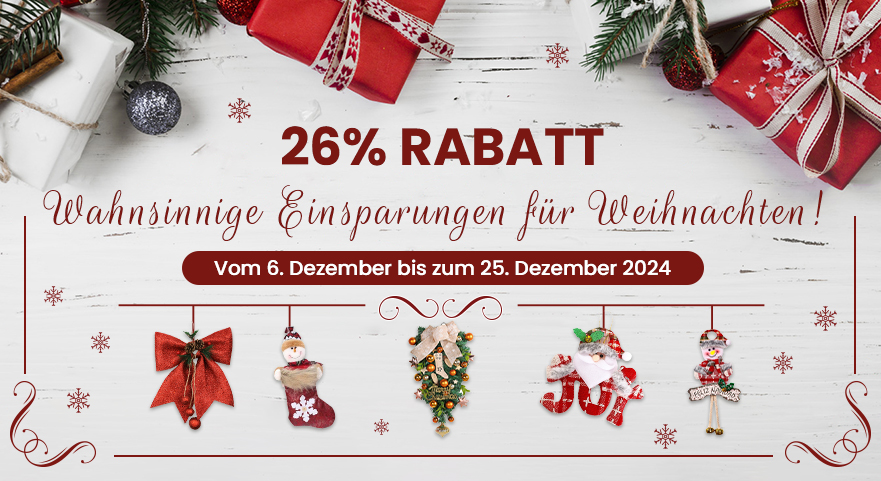 Wahnsinnige Einsparungen für Weihnachten! 