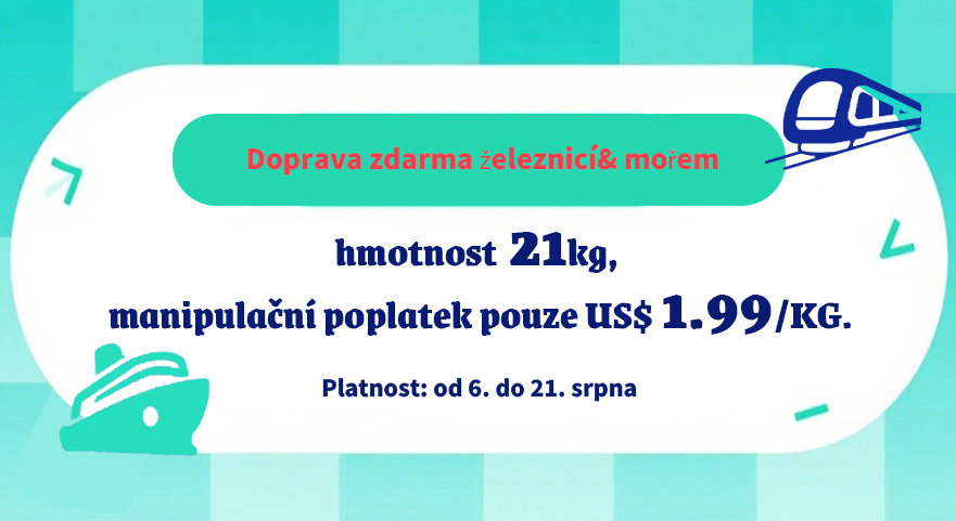 Doprava zdarma železnicí& mořem