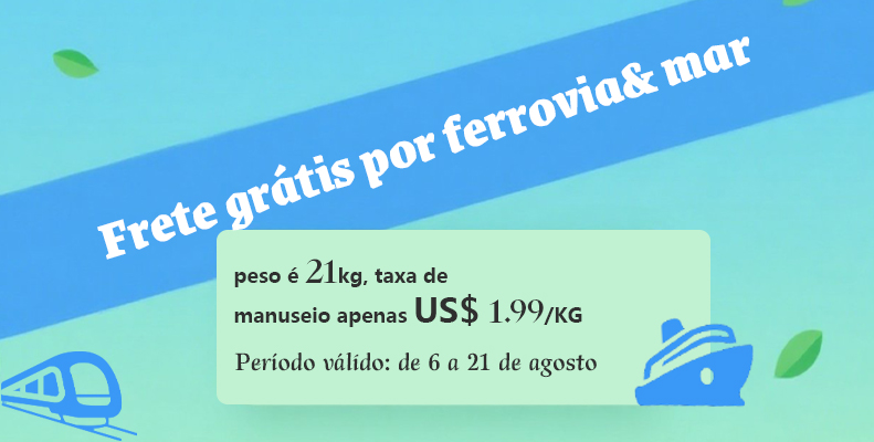 Frete grátis por ferrovia& mar
