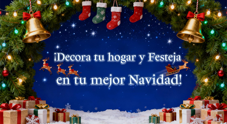 ‌¡Decora tu hogar y Festeja en tu mejor Navidad!