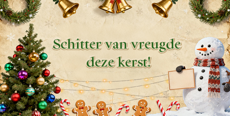 Schitter van vreugde deze kerst!