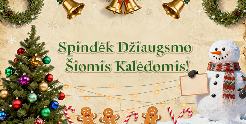 Spindėk Džiaugsmo Šiomis Kalėdomis!