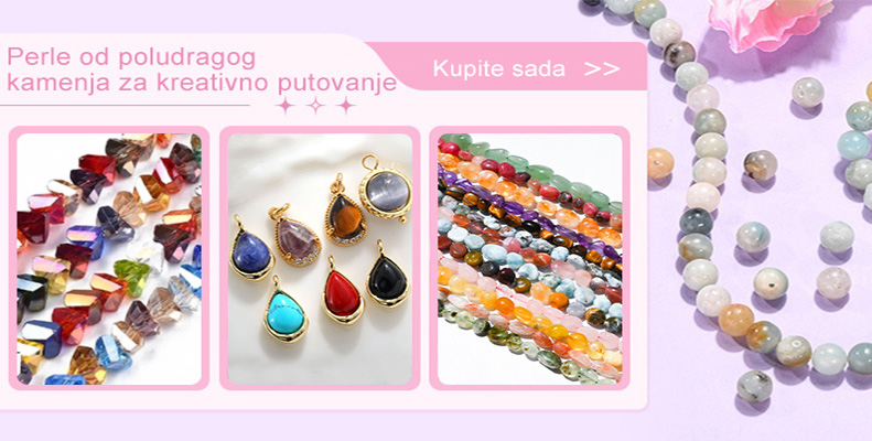 Perle od poludragog kamenja za kreativno putovanje