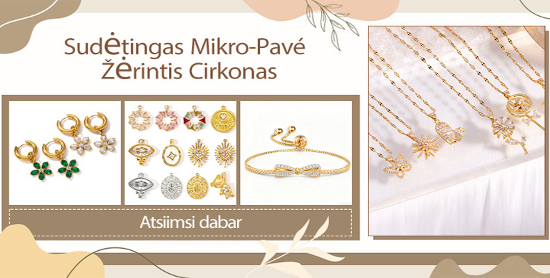 Sudėtingas Mikro-Pavé, Žėrintis Cirkonas