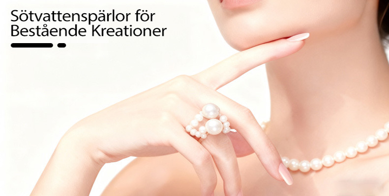 Sötvattenspärlor för Bestående Kreationer