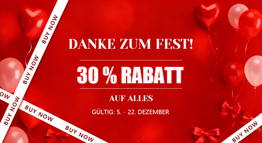 30 % RABATT AUF ALLES