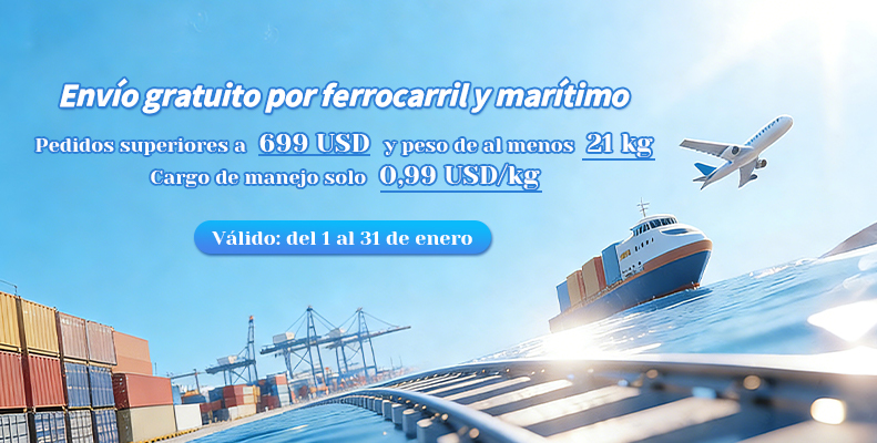 Envío gratuito por ferrocarril y marítimo‌