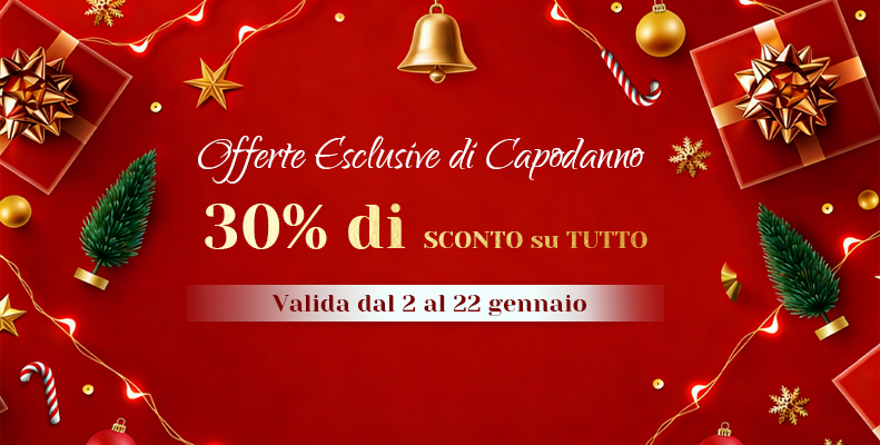‌30% di SCONTO su TUTTO