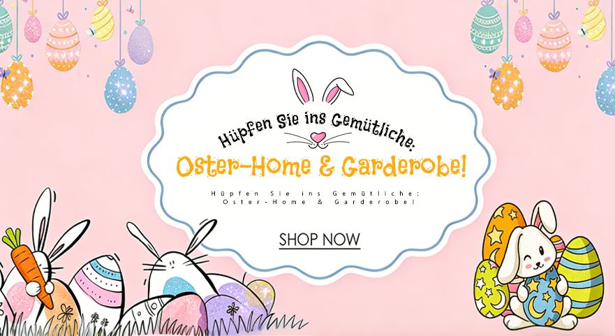 ‌Hüpfen Sie ins Gemütliche: Oster-Home & Garderobe!