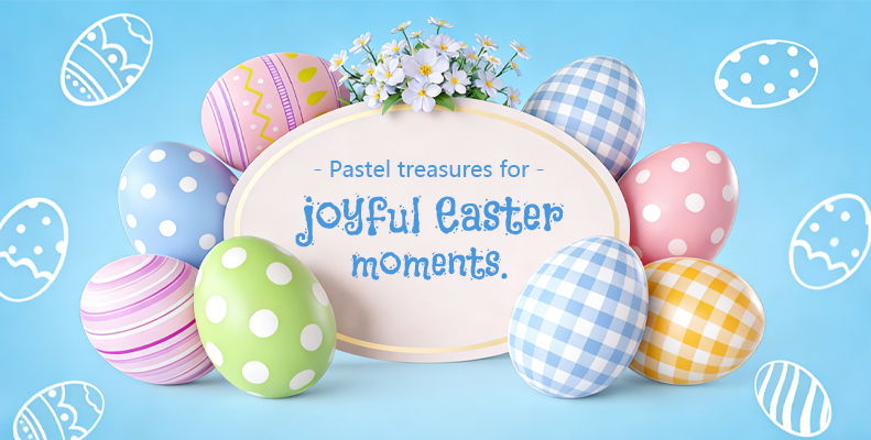 Pastel treasures for joyful Easter moments.