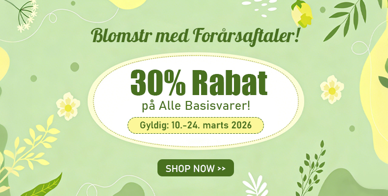‌30% Rabat på Alle Basisvarer!‌