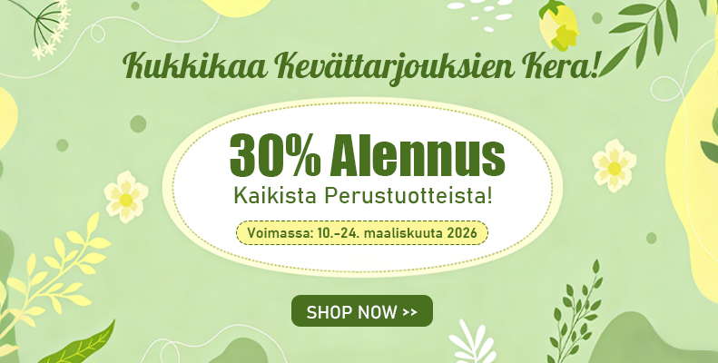 ‌30% Alennus Kaikista Perustuotteista!‌