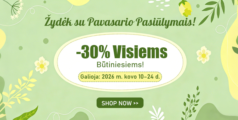 ‌-30% Visiems Būtiniesiems!