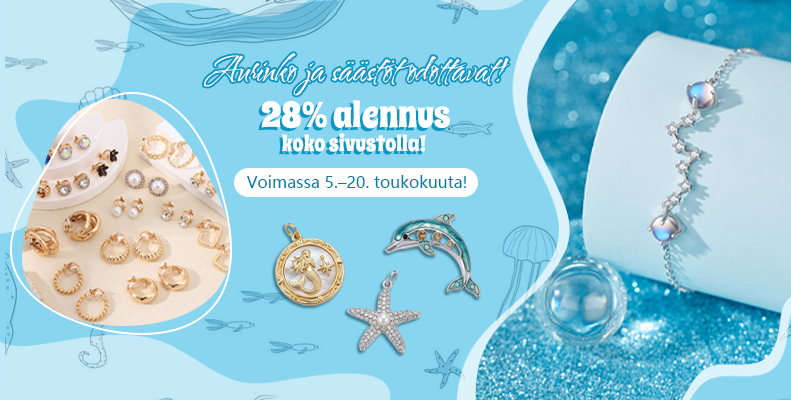‌28% alennus koko sivustolla!‌