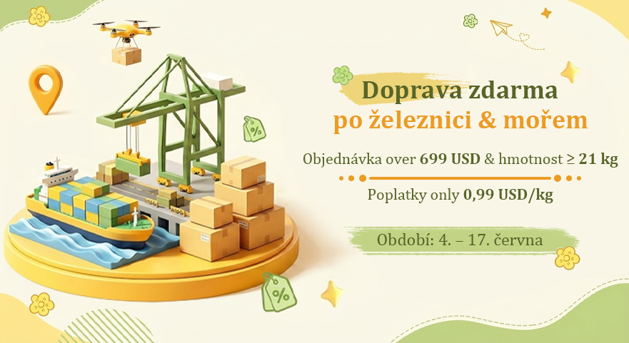‌Doprava zdarma po železnici & mořem‌