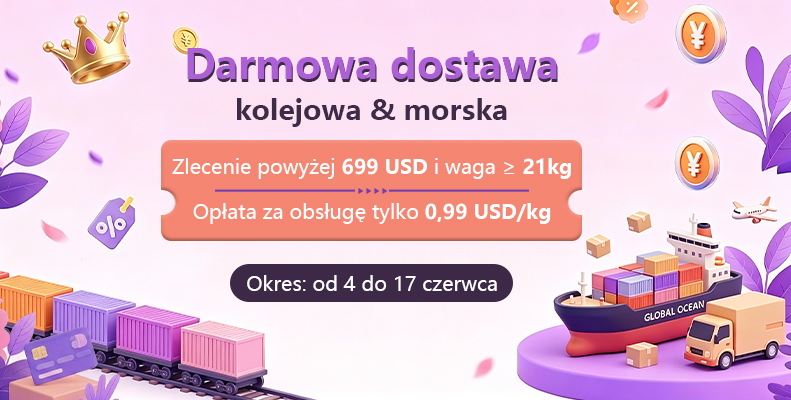 ‌Darmowa dostawa kolejowa & morska