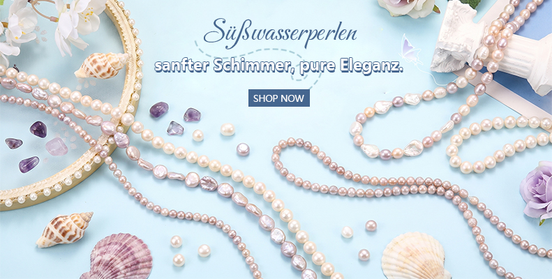 Süßwasserperlen — sanfter Schimmer, pure Eleganz.