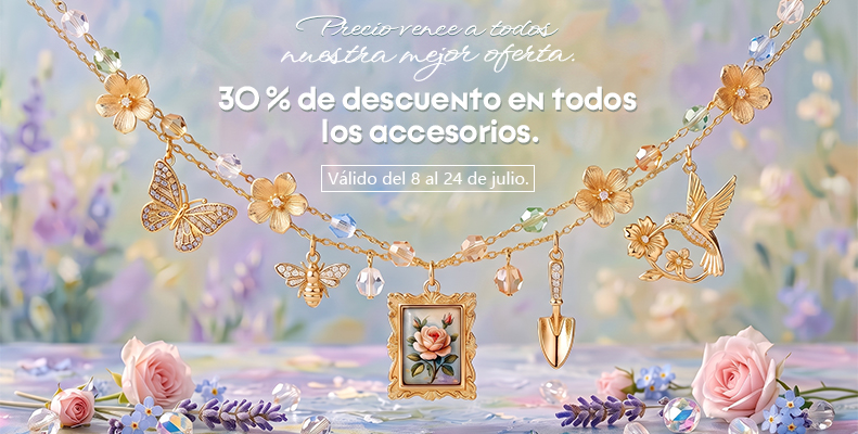 30 % de descuento en todos los accesorios.