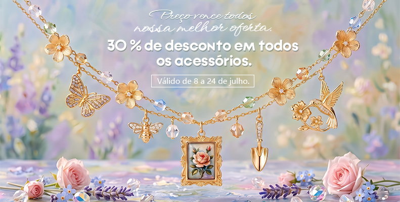 30 % de desconto em todos os acessórios.