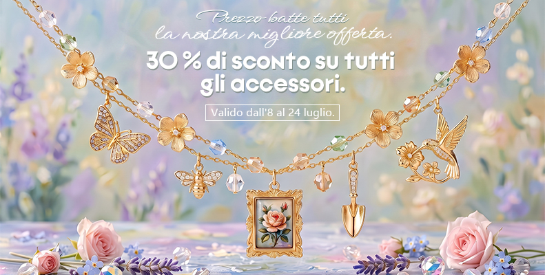 30 % di sconto su tutti gli accessori.