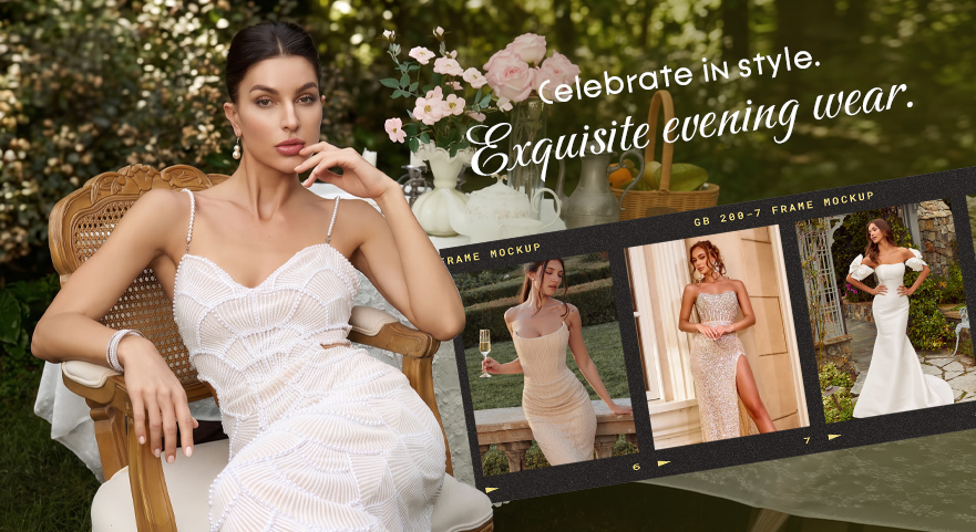 Exquisite evening wear.