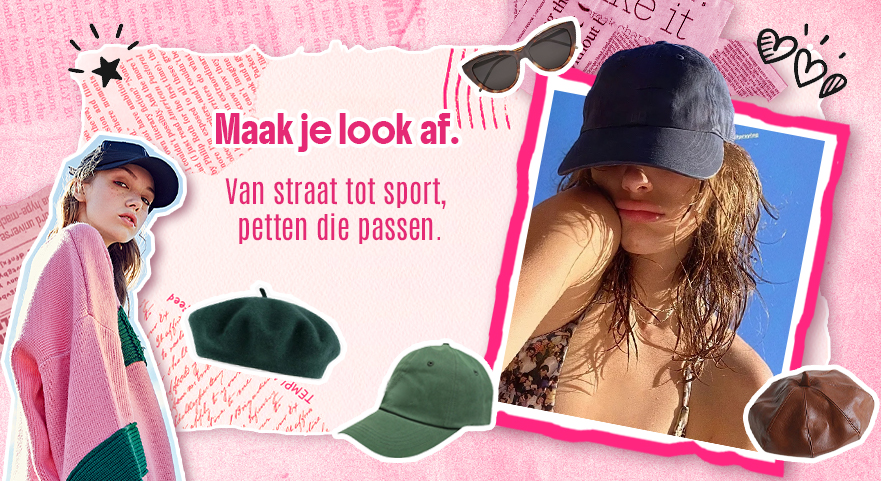 Van straat tot sport, petten die passen.