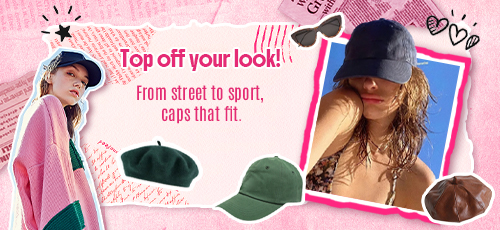 From street to sport, caps that fit.