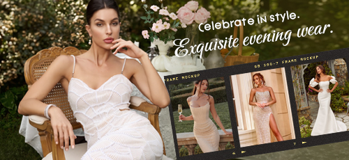 Exquisite evening wear.