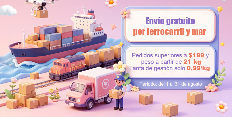 Envío gratuito por ferrocarril y mar 