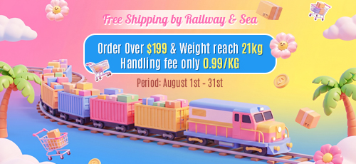 Free Shipping by Railway & Sea