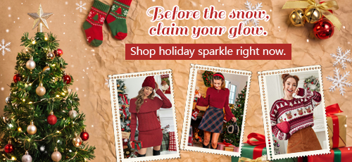 Shop holiday sparkle right now.