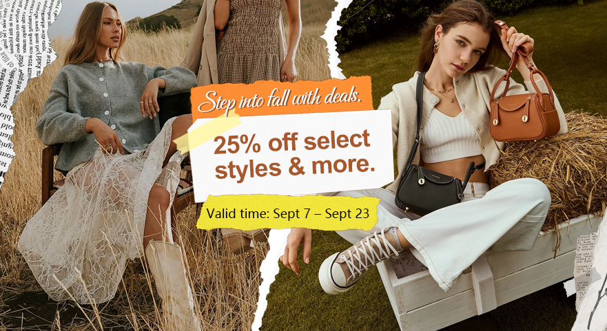 Step into fall with deals.