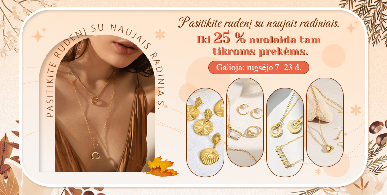 Pasitikite rudenį su naujais radiniais.