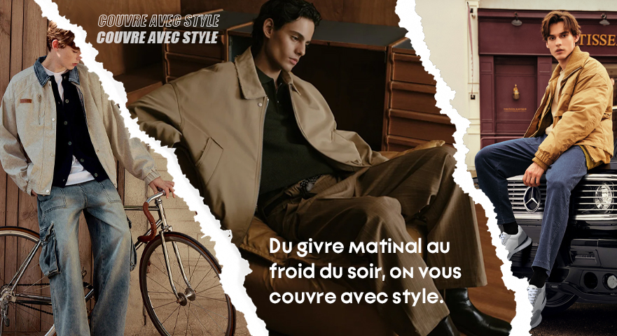 Du givre matinal au froid du soir, on vous couvre avec style.