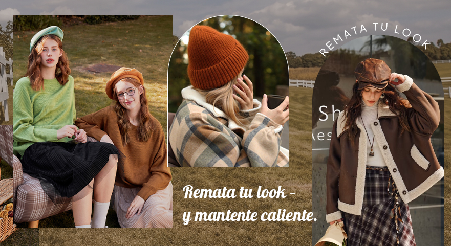 Remata tu look – y mantente caliente.