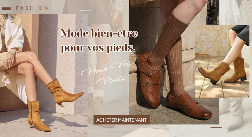 Mode bien-être pour vos pieds.