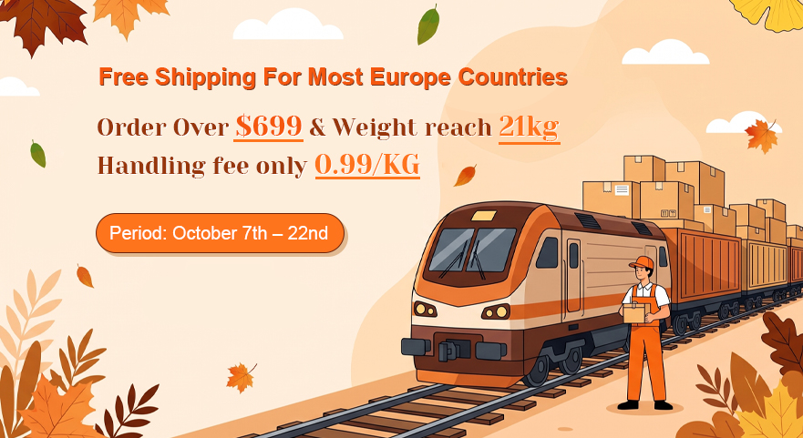 Free Shipping For Most Europe Countries