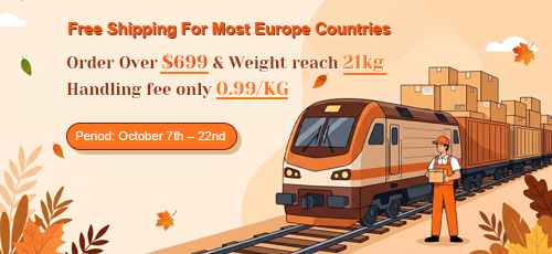 Free Shipping For Most Europe Countries