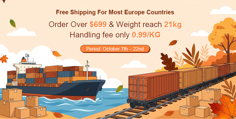 Free Shipping For Most Europe Countries
