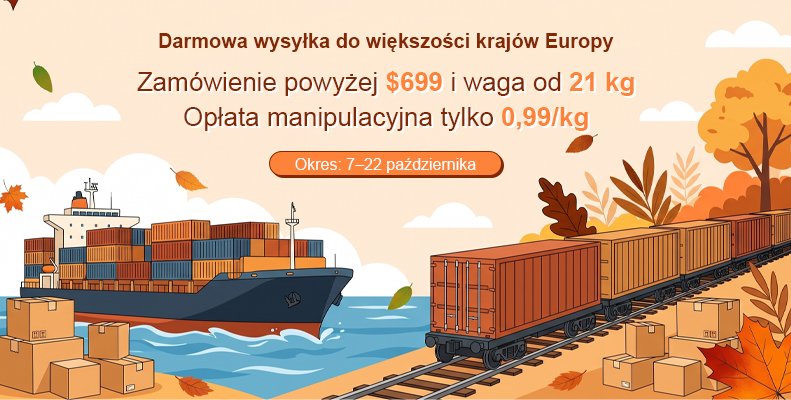 Darmowa wysyłka do większości krajów Europy