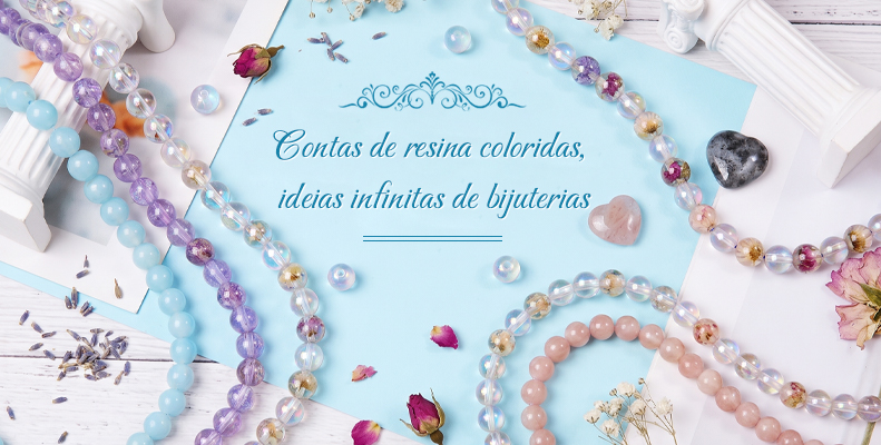 Contas de resina coloridas, ideias infinitas de bijuterias