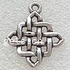 Zinc Alloy Jewelry Pendants, Rhombus, plated Approx 2mm 