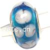 Lampwork Sterling Silver Double Core Beads, Rondelle Approx 4.5MM 