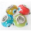 Lampwork Sterling Silver Double Core Beads, Rondelle Approx 4.5MM 