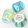 Lampwork Sterling Silver Double Core Beads, Rondelle, 13x8mm, Hole:Approx 4.5MM, Sold by PC