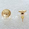 Brass Earring Stud Component, stainless steel post pin, plated 