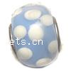 Lampwork Sterling Silver Double Core Beads, Rondelle Approx 4.5MM 